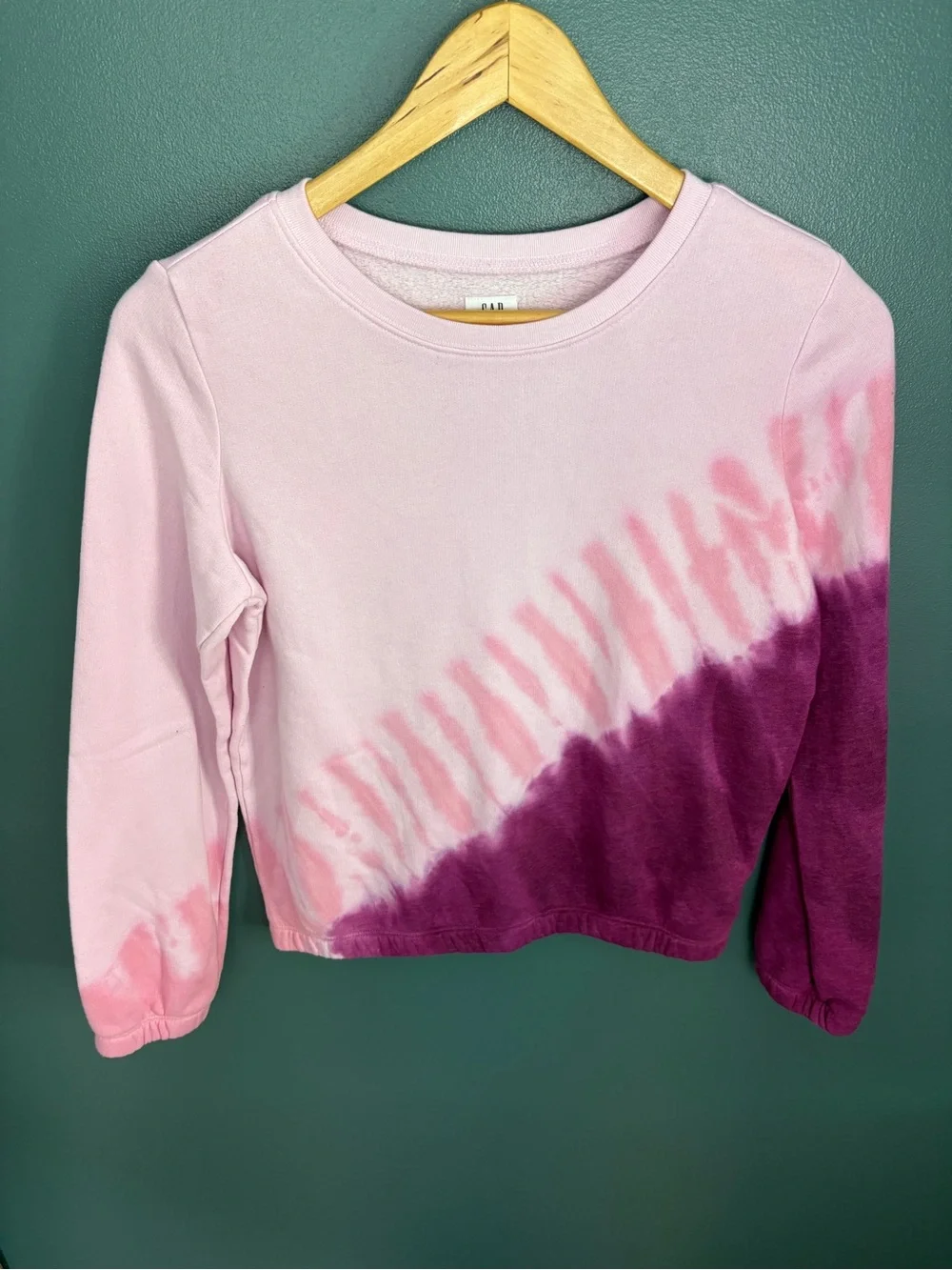 Gap Kids Girls Pink/Purple Tie-Dye Sweatshirt Size XXL (14-16)
